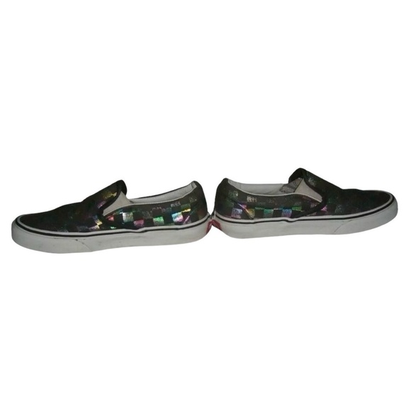 Vans Shoes Checkerboard Iridescent Rainbow Eclectic Stater Surfer egirl y2k Punk - Picture 5 of 11